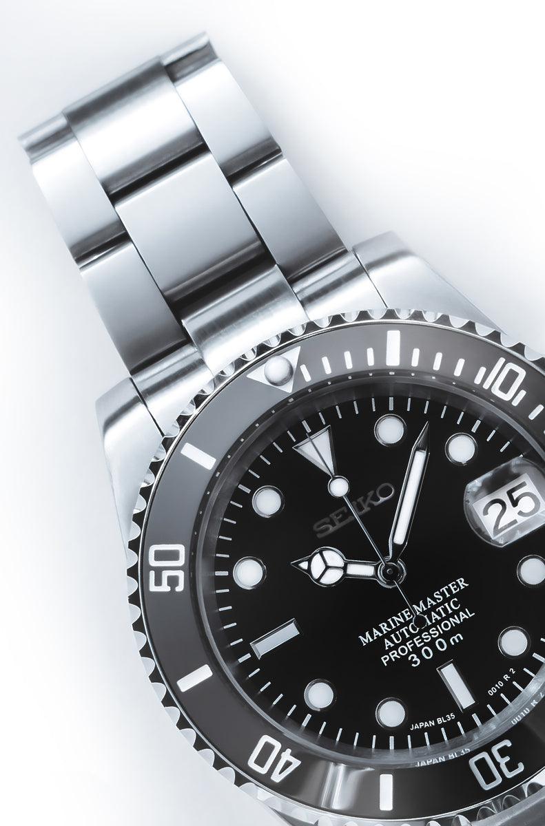 Seikmod Black Submariner NH35 – Clean MOD