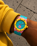 Rubber Strap For AP x Swatch Royal Pop: OTG ROZ Teel