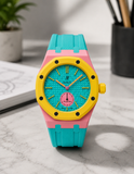 Rubber Strap For AP x Swatch Royal Pop: OTG ROZ Teel