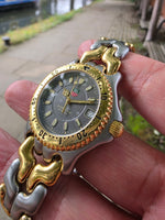 Tag Heuer 2000 Series Professional Quartz Drivers Watch WG1120-0 Silver / Gold