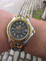 Tag Heuer 2000 Series Professional Quartz Drivers Watch WG1120-0 Silver / Gold