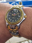 Tag Heuer 2000 Series Professional Quartz Drivers Watch WG1120-0 Silver / Gold