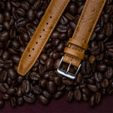 Ostrich Tan Leather Strap