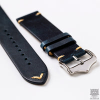 Vintage Leather Strap, Royal Blue
