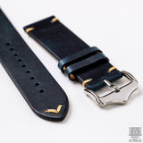 Vintage Leather Strap, Royal Blue