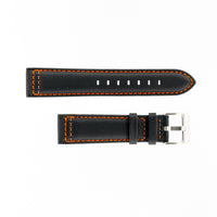 MKS Black Sailcloth Strap w/ Orange Stitching