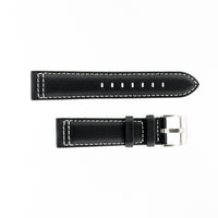 MKS Black Sailcloth Strap w/ White Stitching